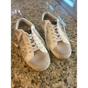 Vintage Havana Kate Gold Snake Multi Low Top Sneakers Women's Size 6.5